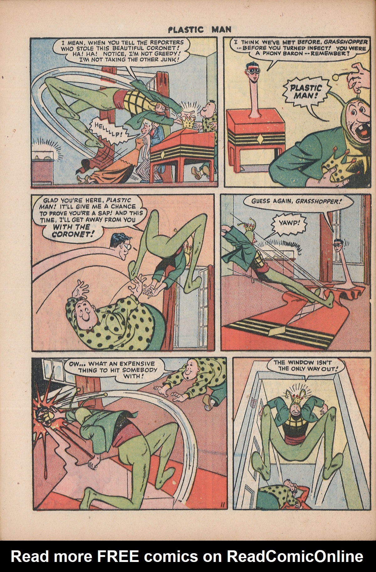 Read online Plastic Man (1943) comic -  Issue #6 - 46