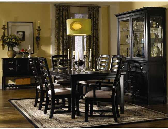 10 Luxury Black Dining Room Furniture Sets Design