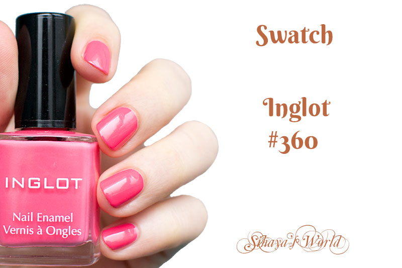 inglot 360 nail polish swatch cover