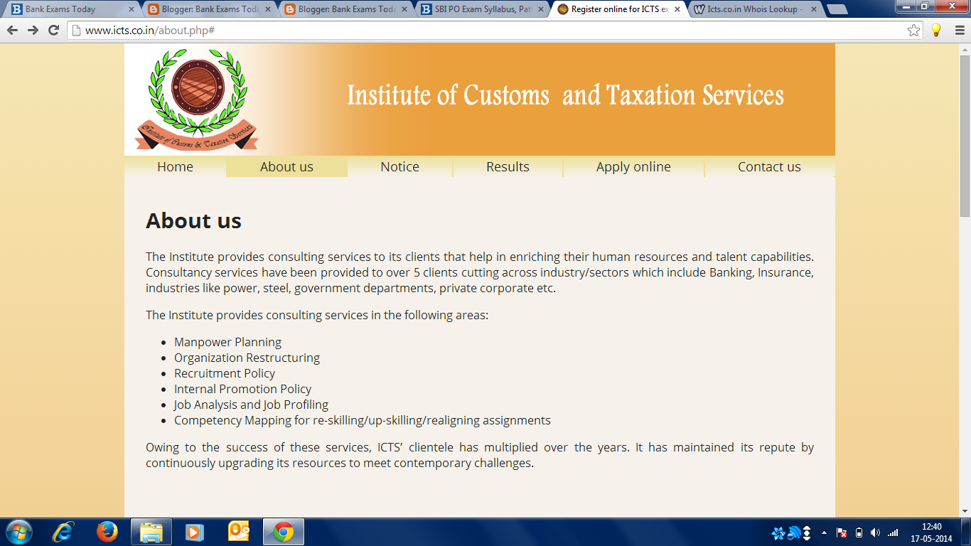 ICTS ABOUT US PAGE