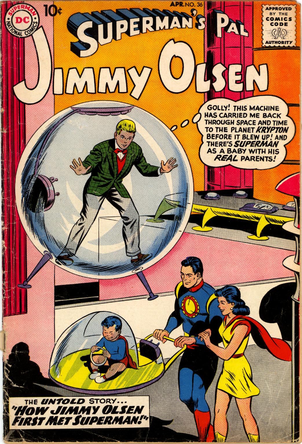 Read online Superman's Pal Jimmy Olsen comic -  Issue #36 - 1