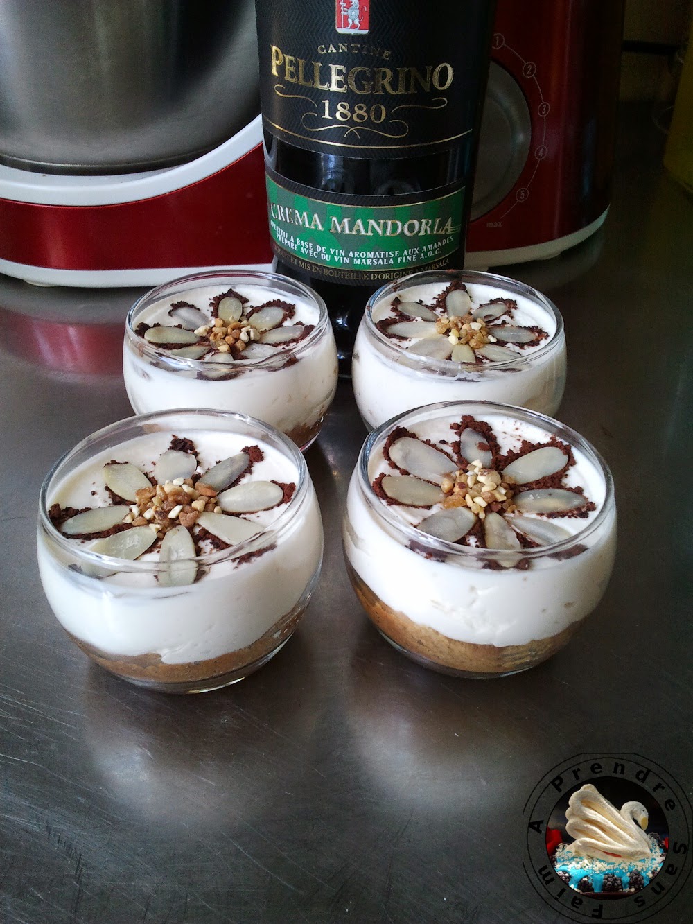 Tiramisu individuel au miel et Marsala A Prendre Sans Faim