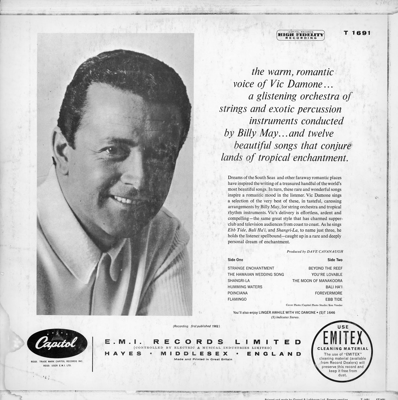 Luigi's 50's & 60's Vinyl Corner Vic Damone.