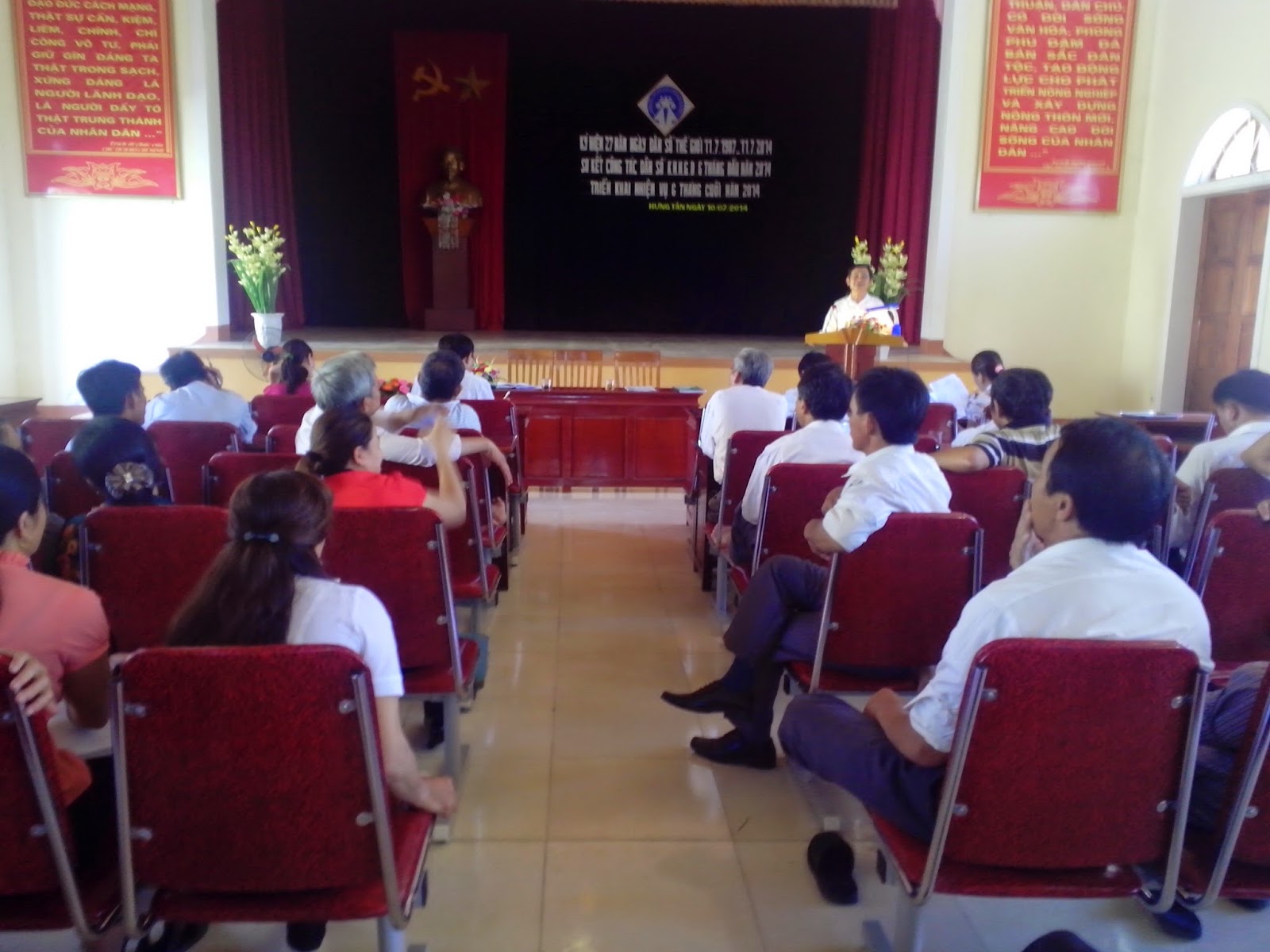 Kết quả thực hiện công tác Dân số - KHHGĐ xã Hưng Tân tháng 7 năm 2014