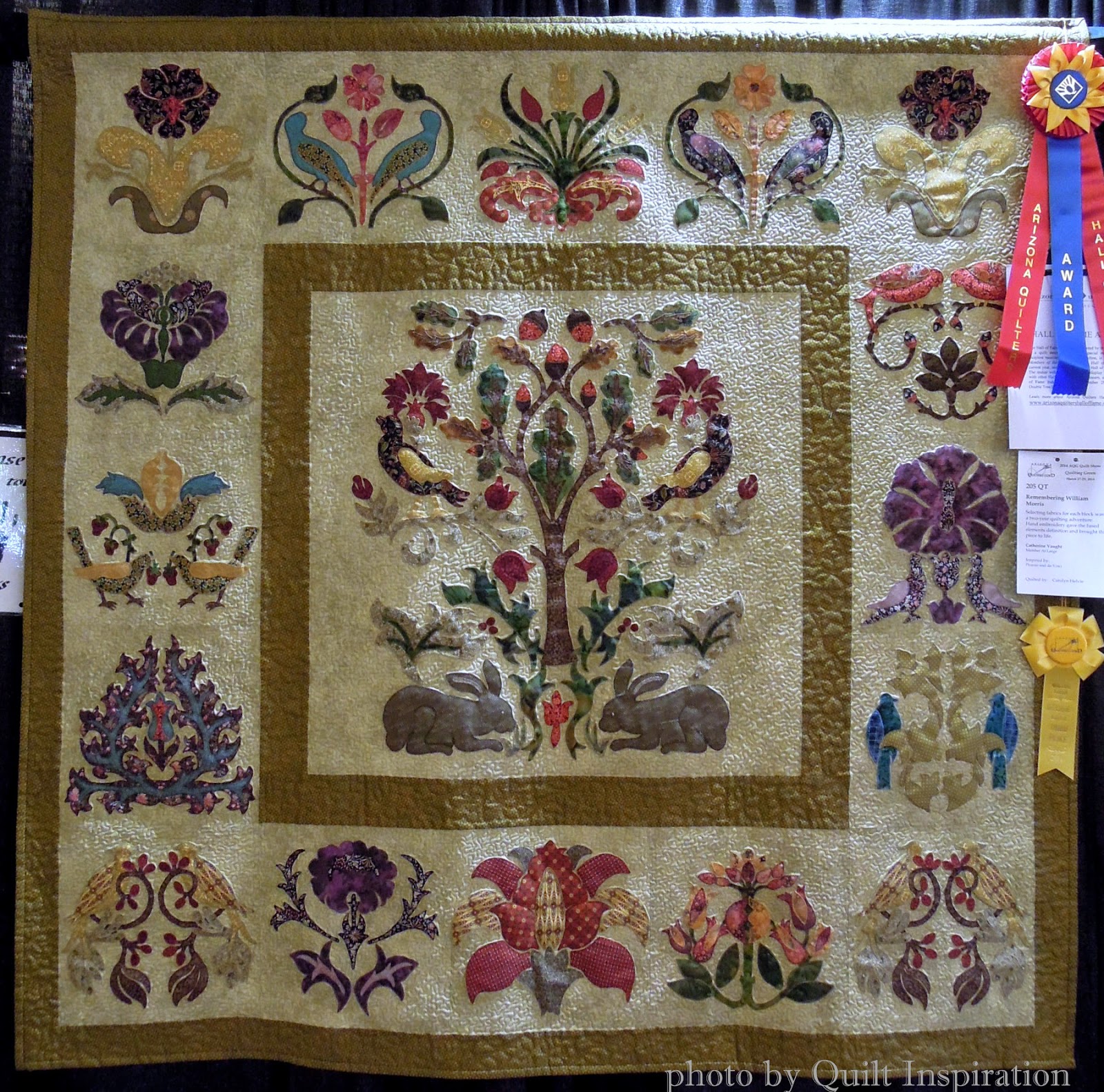 Quilt Inspiration William Morris for applique lovers