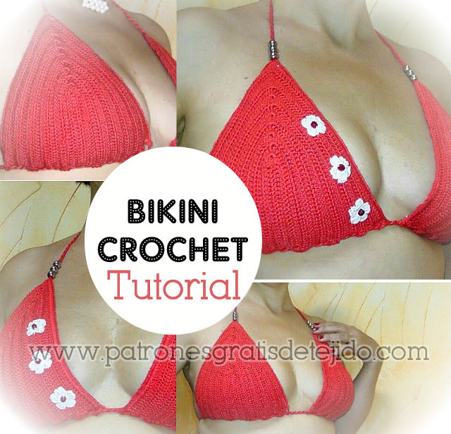 Cómo tejer corpiño de bikini al crochet / Tutorial