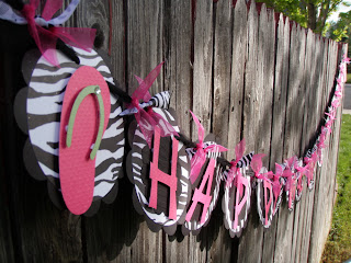 Stamping With Sweet E: Flip Flop Birthday Banner