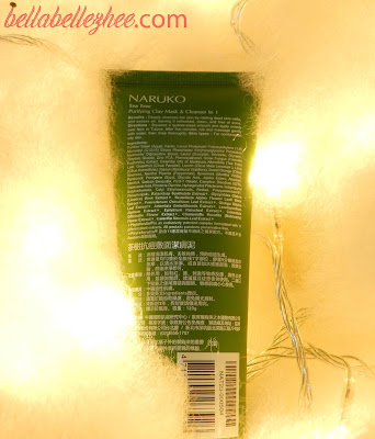 naruko indonesia tea tree purifying clay mask & cleanser in 1