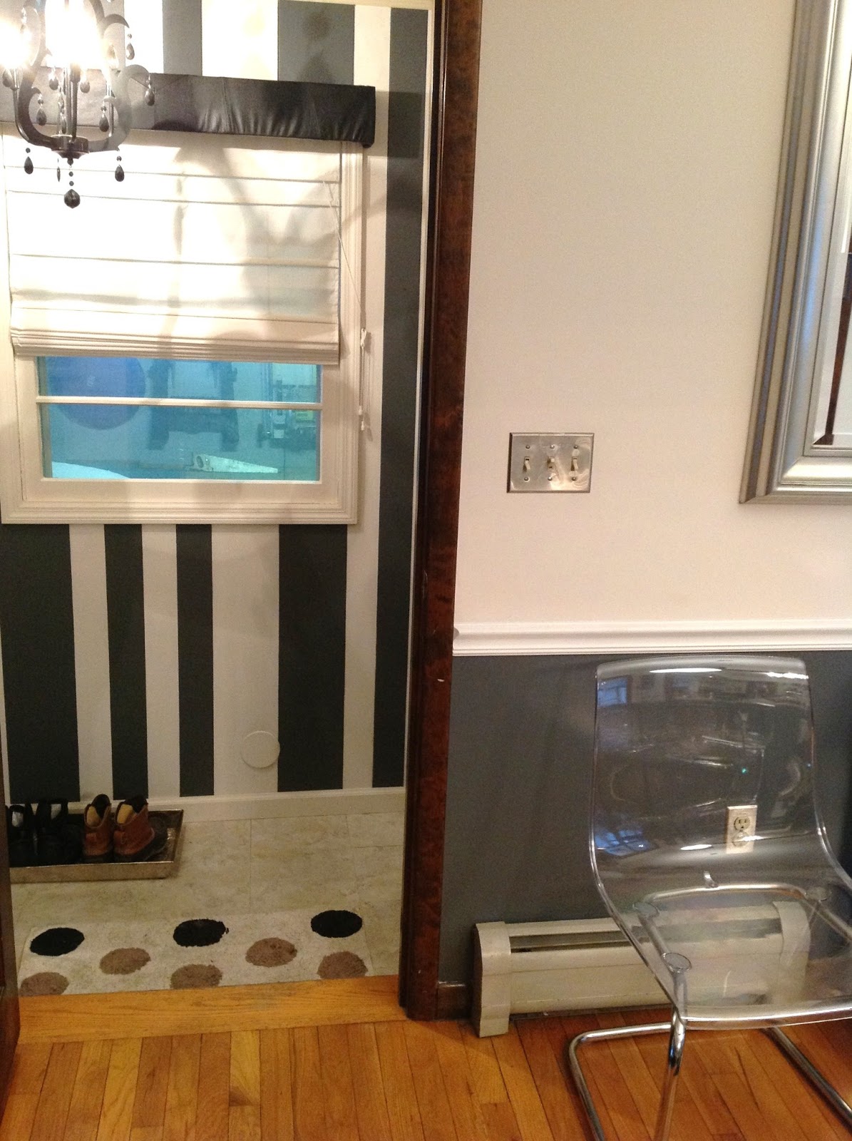 Decor4poor: Cowhide Rug in Dining Room