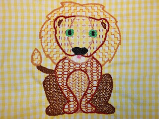 Holbein embroidery lion