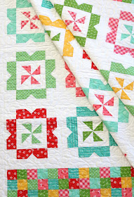 Sweet Wishes quilt pattern from the Fresh Fat Quarter Quilts Book by Andy Knowlton of A Bright Corner - makes a sweet toddler or throw quilt from just 8 FQ