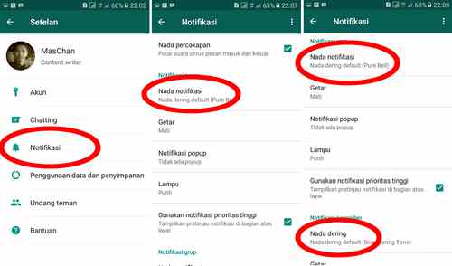 Cara Merubah Nada Pesan Dan Panggilan Whatsapp Kang Education
