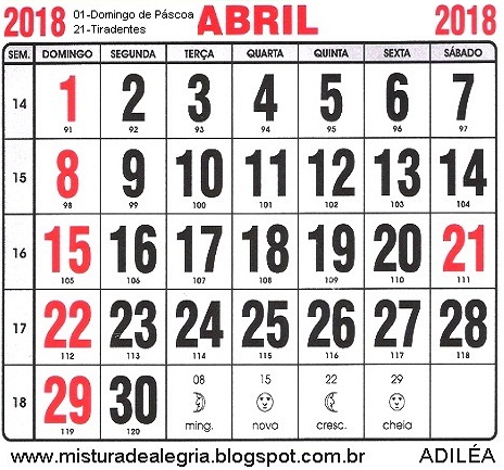 Calendário 2018 colorido para imprimir: planeje seu ano com estilo!