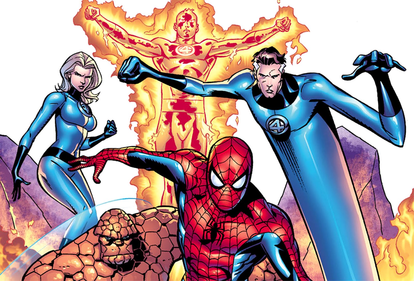 Comic Wallpapers Spiderman The Fantastic Four Comic Wallpaper Comic Wallpapers Spiderman The Fantastic Four Comic Wallpaper
