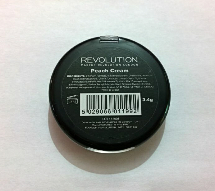 Makeup Revolution Cream Blush In Peach Cream Review and Swatches