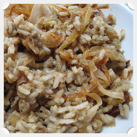 Mushroom Onion Rice