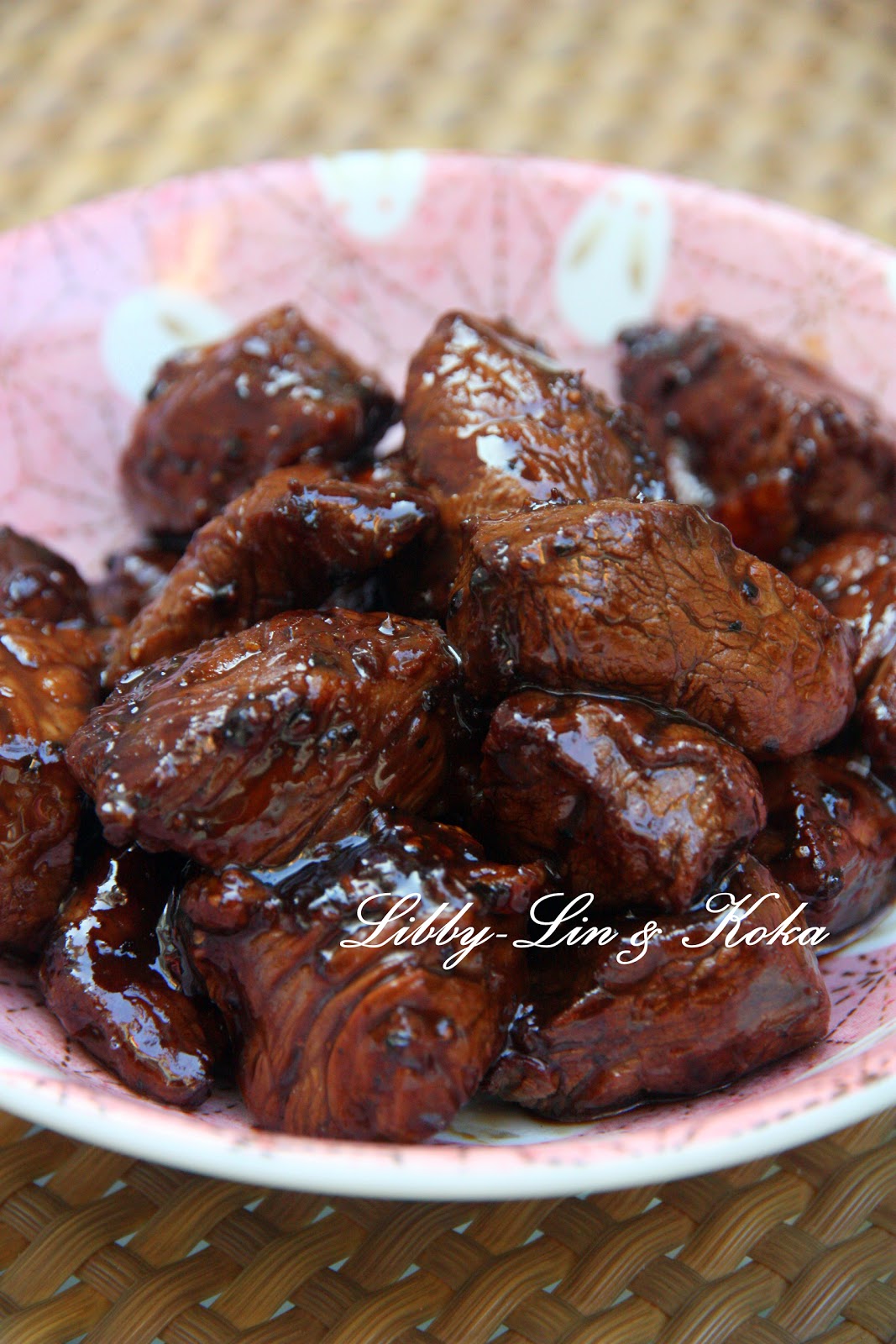 LibbyLin & Koka Stir Fry Black Pepper Beef Cubes