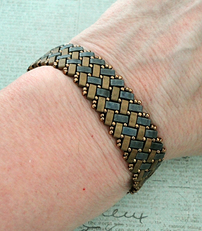 Linda's Crafty Inspirations: Bracelet of the Day - Half Tila ...