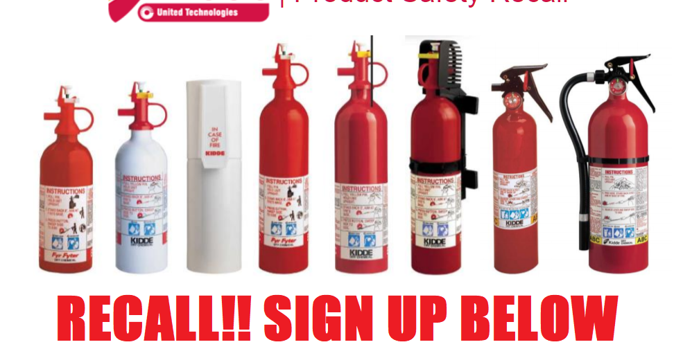 Huge Kidde Fire Extinguisher Recall Over 130 Models and