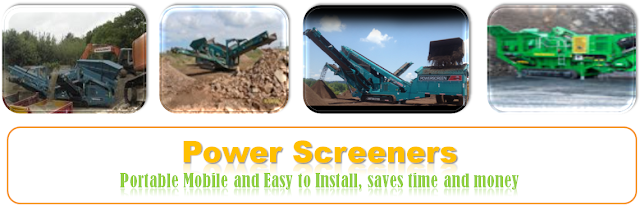 Power Screening Equipments on Rent, Screening Services for sand, soil, quarry dust, aggregates, gravels, metals waste, construction waste