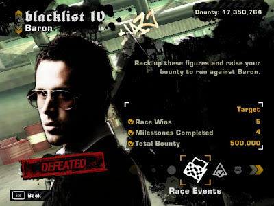 NFS Most Wanted Save Files - Blacklist 1st with all Rival Cars