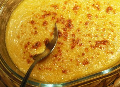 crema de calabaza con bechamel, gratinada