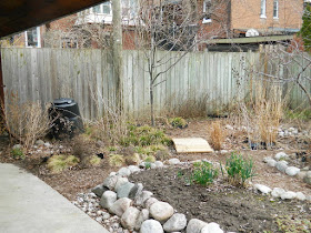 Toronto Riverdale spring garden clean up before by Paul Jung Gardening Services