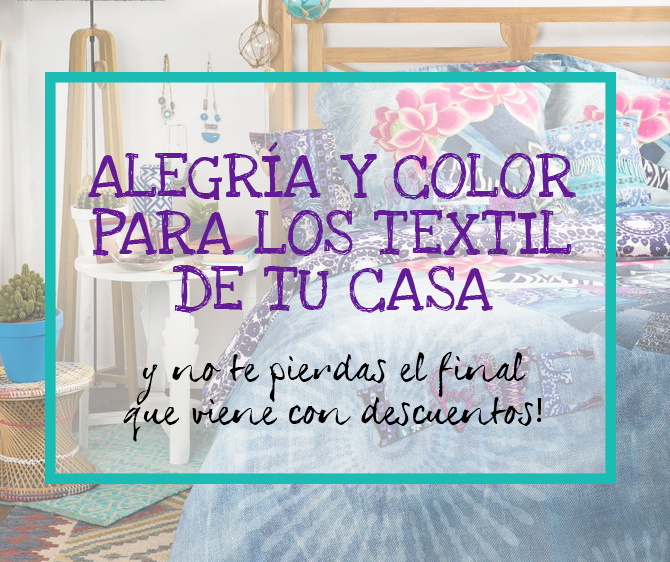 Decoración con textiles de colores - homepersonalshopper