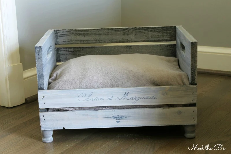 DIY Wooden Crate Pet Bed | Meet the B's