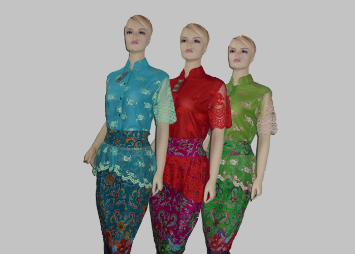 setelan kebaya dan rok modern