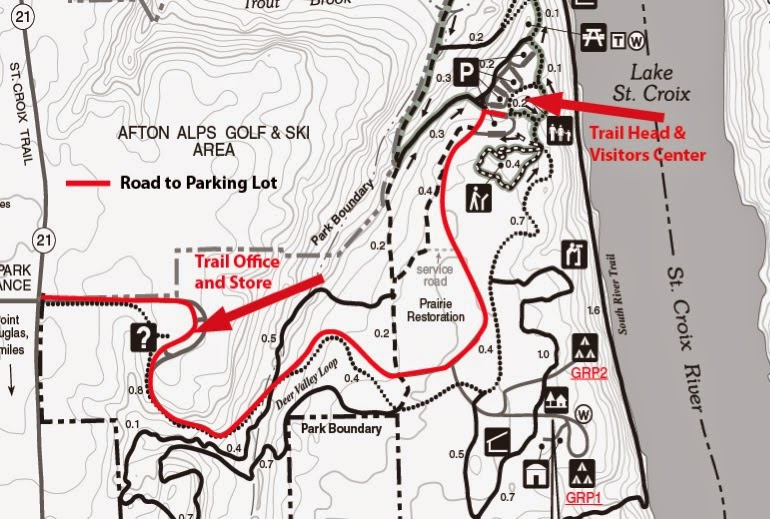 Afton State Park Trail Map