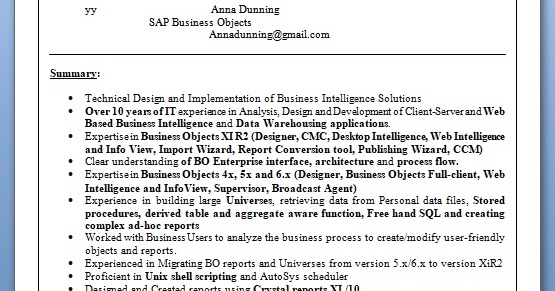 database developer resume format in word free download work experience summary for freshers