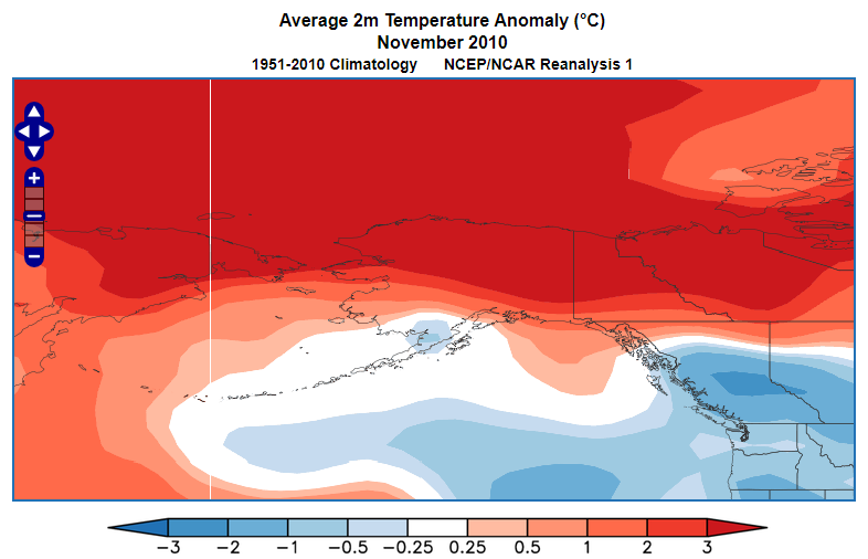 Deep Cold Alaska Weather & Climate November 2017