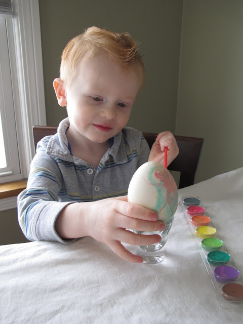 Porter Painting a Goose Egg
