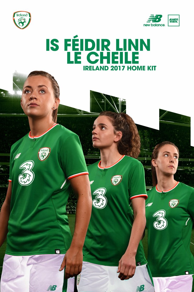 New Balance Ireland 20172018 Home Kit Released Footy Headlines