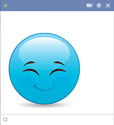 Smirking emoji for Facebook