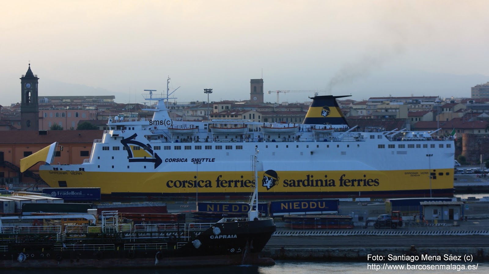 Barcos en Málaga EL FERRY SARDINIA VERA FLETADO POR BALEÀRIA