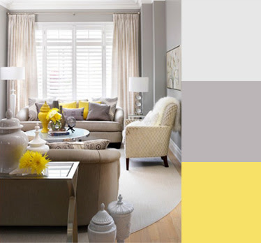 Colores Amarillo y Gris en la Decoración | Ideas para decorar, diseñar