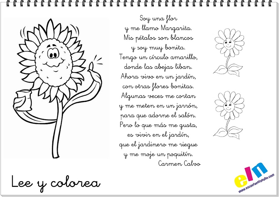 Poesía infantil Soy una flor y me llamo Margarita