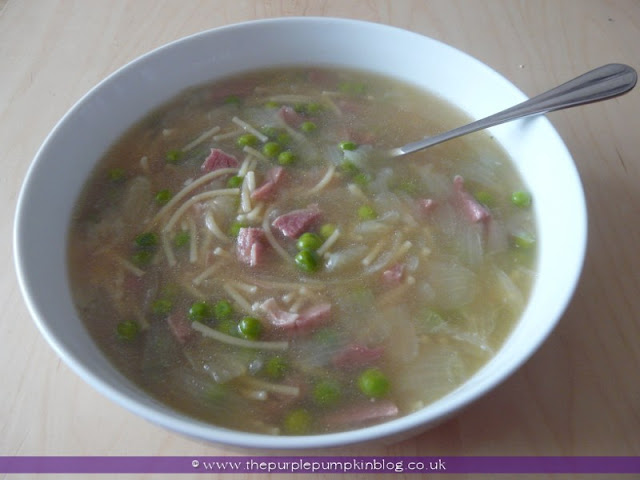 Pea & Ham Soup at The Purple Pumpkin Blog