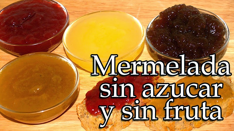 mermelada sin frutas y sin azucar