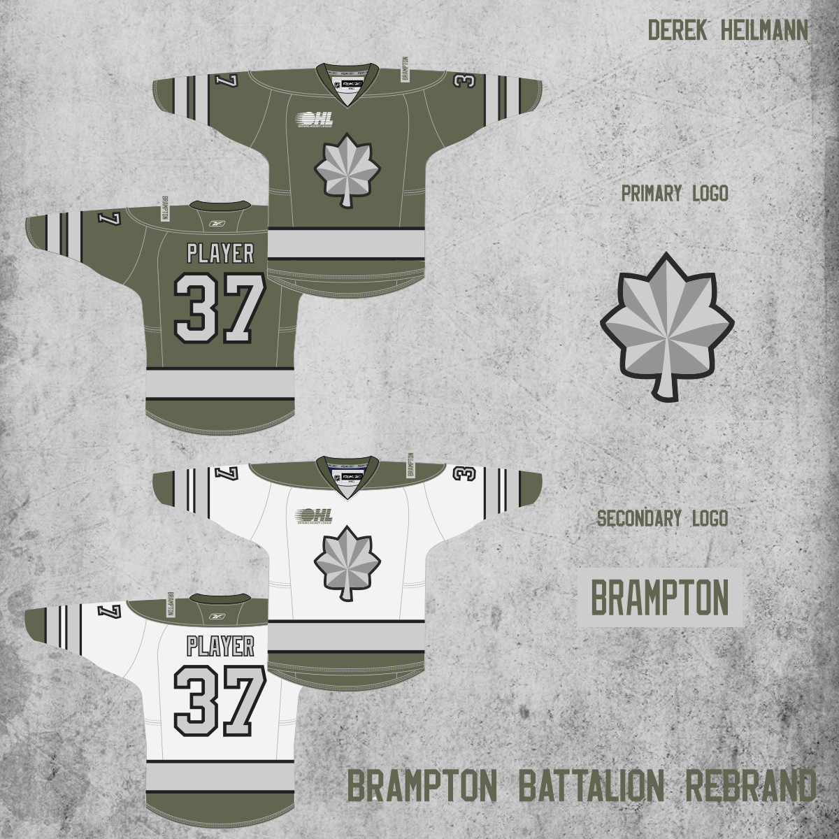 Brampton Battalion Home Uniform - Ontario Hockey League (OHL) - Chris  Creamer's Sports Logos Page 