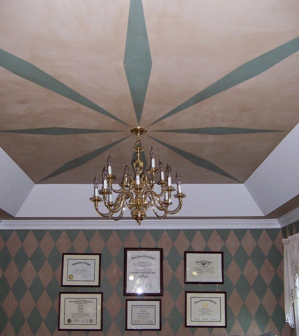 Paint walls with rags