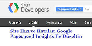 Site Hızı ve Hataları Google Pagespeed Insights İle Düzeltin