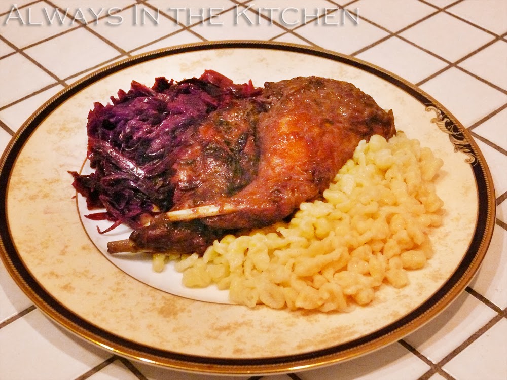 Dawna in the Kitchen Hasenpfeffer (plus International Bento Germany)