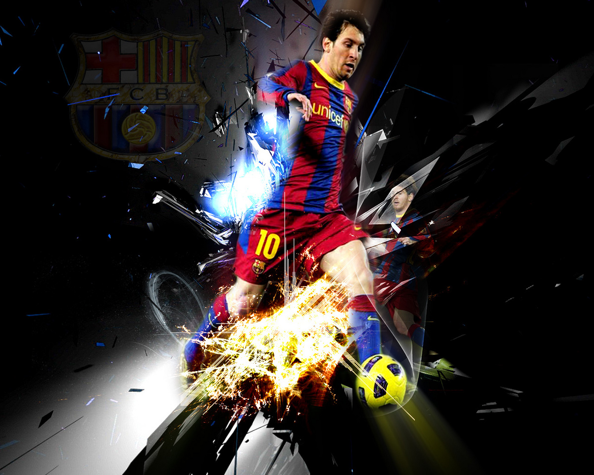 top footballer wallpaper: FCB Lionel Messi Desktop Wallpapers