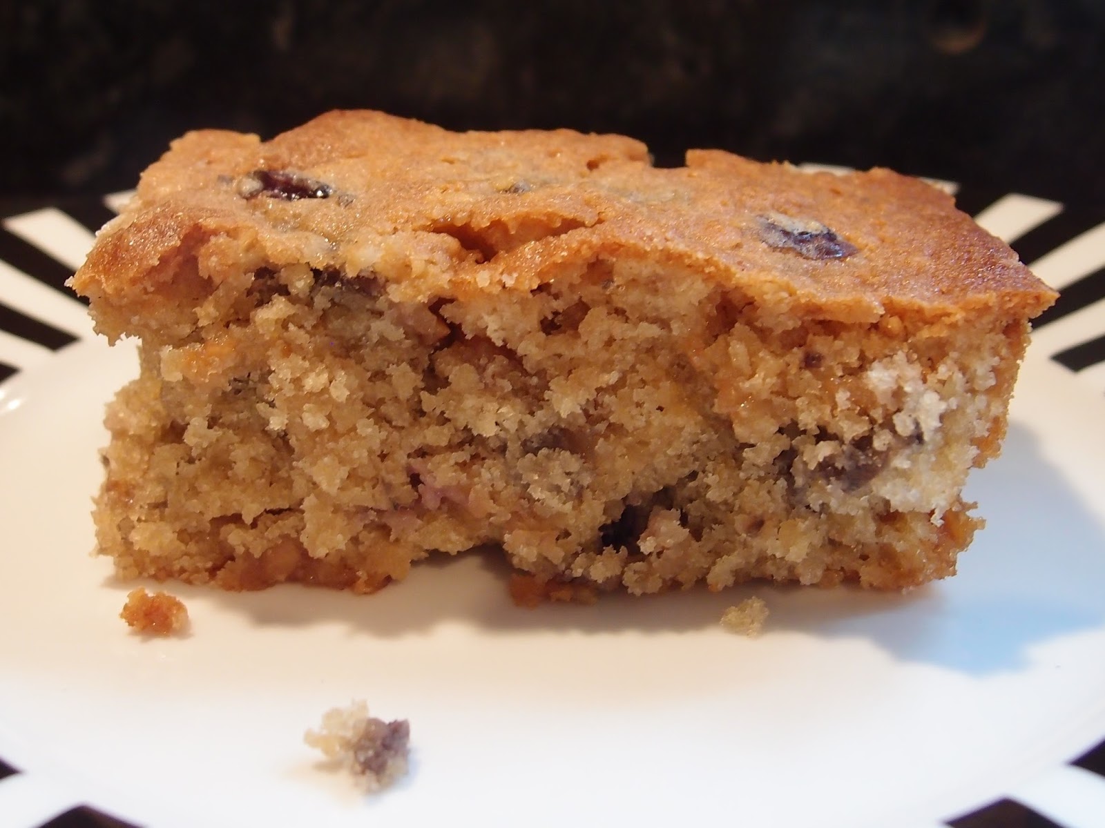 The Caked Crusader Cherry, fudge oat traybake