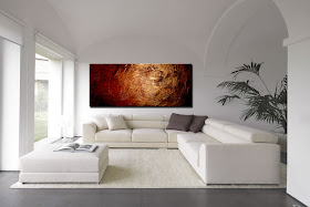 Abstract Painting "Bronze Beauty" by Dora Woodrum