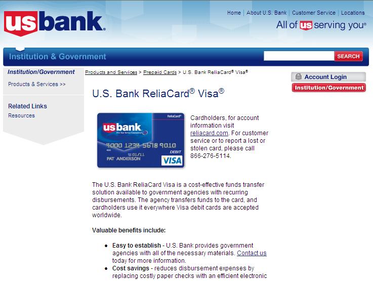 Financial Reliacard credit card online
