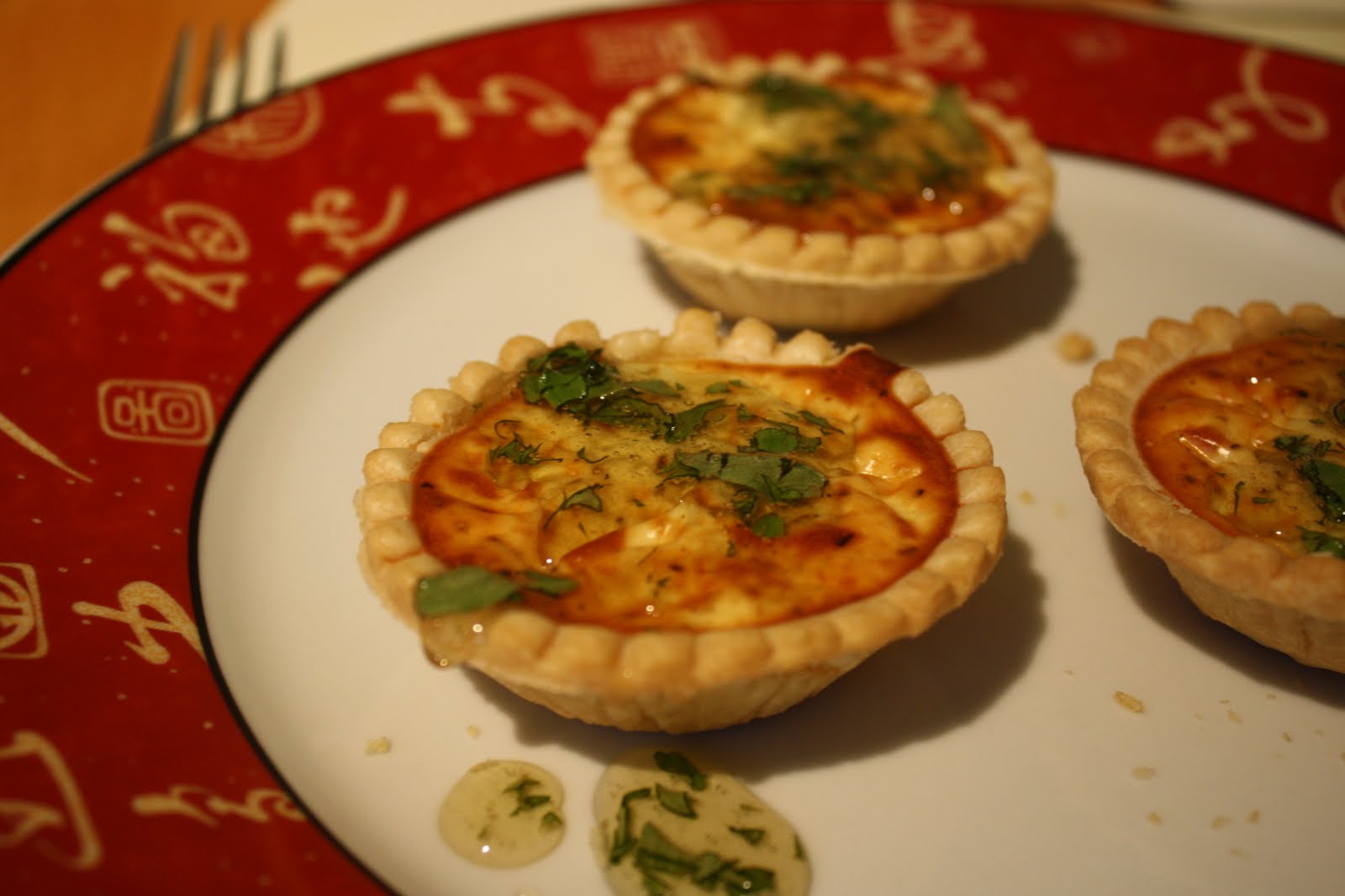 LactoseFree Girl Tartelettes au fromage de chèvre, avec miel aux herbes